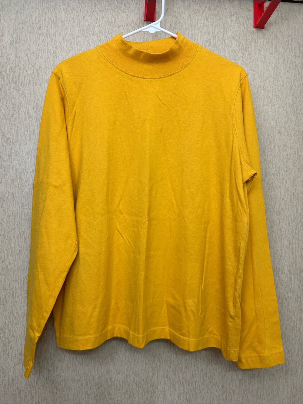 Cato - Yellow Mock Neck Long Sleeved T Shirt - Size L